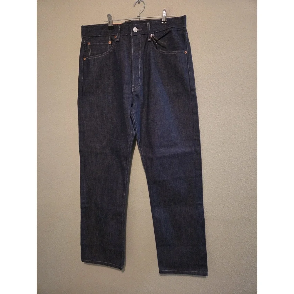 Levis 501 Jeans Mens 32x30 Blue Button Fly Straight Leg Denim
